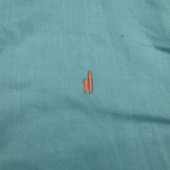 Johnnie-O Shirt Men's 2XL Seafoam Classic Long Sleeve Logo Collared Button Down - Picture 5 of 12
